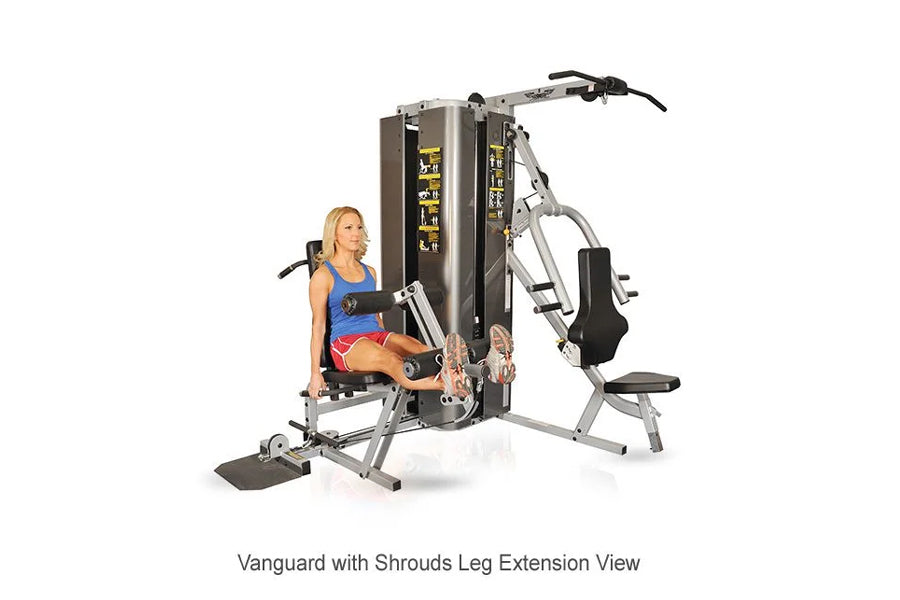 Inflight Fitness Seated Leg Extension/Leg Curl w/Shrouds