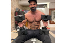 Load image into Gallery viewer, NÜOBELL 50lb Adjustable Dumbbells (Matte Black)