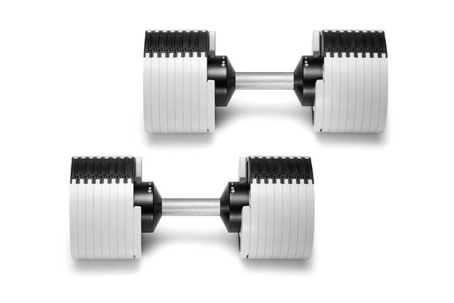 NÜOBELL 80lb Adjustable Dumbbells (Ash) – 360 Fitness Superstore