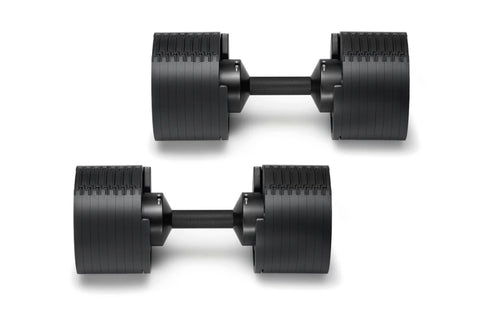 NĆOBELL 80lb Adjustable Dumbbells (Matte Black)