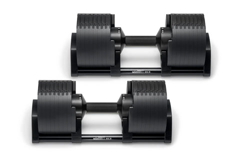 NĆOBELL 80lb Adjustable Dumbbells (Matte Black)