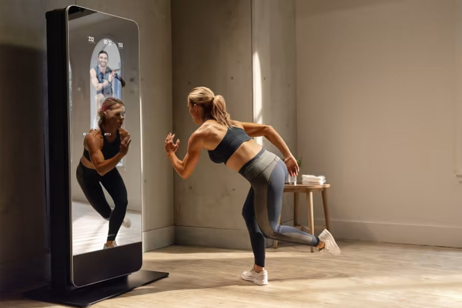 Mirror fitness stand best sale