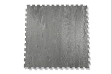 Load image into Gallery viewer, Warrior Marble Interlocking Gym Tile Flooring - Smoke Grey