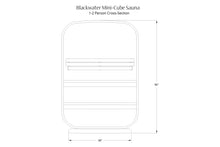 Load image into Gallery viewer, Almost Heaven Blackwater 1-2 Person Mini-Cube Sauna