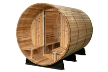 Load image into Gallery viewer, Almost Heaven Charleston 4-Person Canopy Barrel Sauna