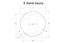 Load image into Gallery viewer, Almost Heaven Charleston 4-Person Canopy Barrel Sauna
