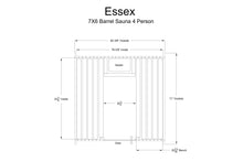 Load image into Gallery viewer, Almost Heaven Essex 4-Person Classic Barrel Sauna