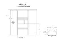Load image into Gallery viewer, Almost Heaven Hillsboro 2-Person Indoor Sauna