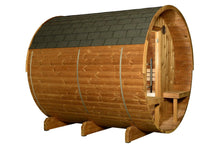 Load image into Gallery viewer, Almost Heaven Magnus 6-Person Canopy Barrel Sauna (Heritage Collection)