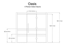 Load image into Gallery viewer, Almost Heaven Oasis 4-Person Indoor Sauna (Vision Series)
