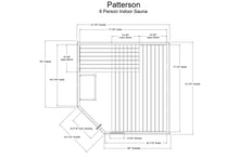 Load image into Gallery viewer, Almost Heaven Patterson 6-Person Indoor Corner Sauna (Element Series)