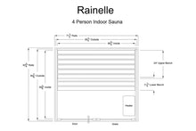 Load image into Gallery viewer, Almost Heaven Rainelle 4-Person Indoor Sauna (Respite Series)
