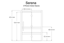 Load image into Gallery viewer, Almost Heaven Serena 3-Person Indoor Sauna (Vision Series)