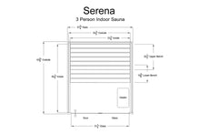 Load image into Gallery viewer, Almost Heaven Serena 3-Person Indoor Sauna (Vision Series)