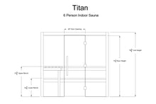 Load image into Gallery viewer, Almost Heaven Titan 6-Person Indoor Sauna (Vision Series)