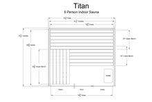 Load image into Gallery viewer, Almost Heaven Titan 6-Person Indoor Sauna (Vision Series)
