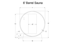 Load image into Gallery viewer, Almost Heaven Vienna 2-Person Canopy Barrel Sauna