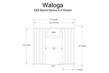 Load image into Gallery viewer, Almost Heaven Watoga 4-Person Barrel Sauna