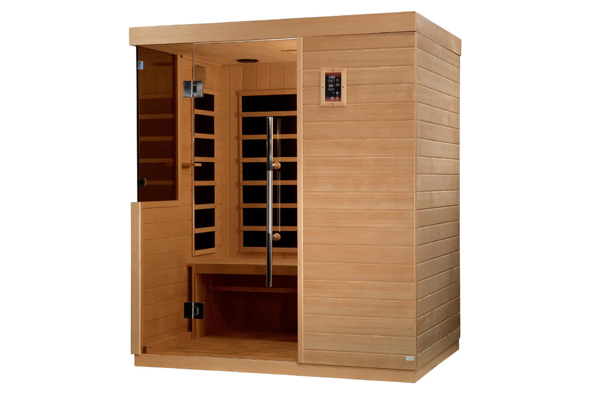Golden Designs Bilbao 3Person Ultra Low EMF FAR Infrared Sauna 360