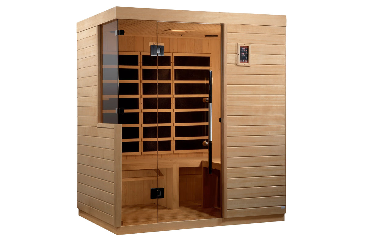 Golden Designs Bilbao 3Person Ultra Low EMF FAR Infrared Sauna 360