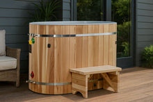 Load image into Gallery viewer, Dynamic Cold Therapy Pacific Cedar Barrel Cold Plunge (Oval)