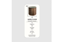 Load image into Gallery viewer, Dynamic Cold Therapy Pacific Cedar Barrel Cold Plunge (Oval)