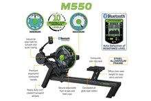 Load image into Gallery viewer, Dynamic Fluid M550 Rower (🍂 FALL CLEARANCE SALE - Extra 10%)