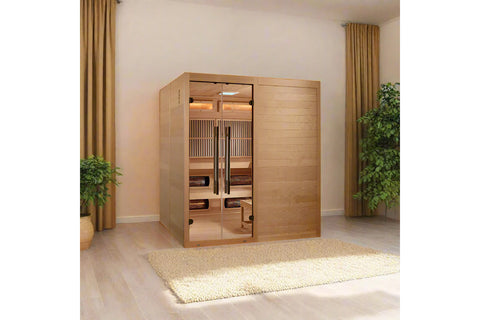 Golden Designs "Toledo" 6-Person Full Spectrum Hybrid Sauna (2025 Edition)