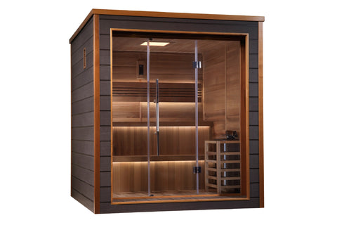 Golden Designs "Bergen" 6-Person Outdoor/Indoor Traditional Sauna