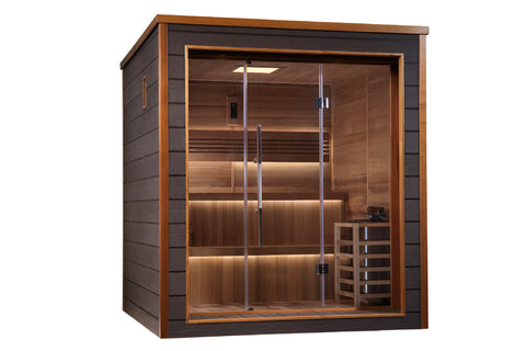 Golden Designs Bergen 6-Person Outdoor-Indoor Traditional Sauna