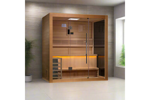 Golden Designs "Forssa Edition" 3-4 Person Outdoor/Indoor Traditional Sauna