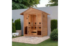 Load image into Gallery viewer, Golden Designs "Gargellen" 5-Person Full Spectrum Hybrid Outdoor Sauna