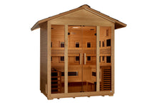 Load image into Gallery viewer, Golden Designs "Gargellen" 5-Person Full Spectrum Hybrid Outdoor Sauna