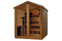Load image into Gallery viewer, Golden Designs "Kaskinen" 6 Person Hybrid Full Spectrum Outdoor Sauna