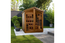 Load image into Gallery viewer, Golden Designs "Kaskinen" 6 Person Hybrid Full Spectrum Outdoor Sauna