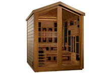 Load image into Gallery viewer, Golden Designs "Kaskinen" 6 Person Hybrid Full Spectrum Outdoor Sauna