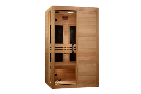 Golden Designs "Lucca" 2 Person Low EMF FAR IR Sauna (2026 Edition) (šŖNEW ITEM)