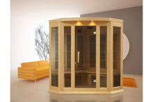 Load image into Gallery viewer, Maxxus 3-Person Corner Low EMF FAR Infrared Indoor Sauna