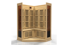 Load image into Gallery viewer, Maxxus 3-Person Corner Low EMF FAR Infrared Indoor Sauna