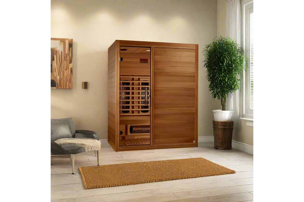 Maxxus S-Line 3-Person Full Spectrum Infrared Sauna – 360 Fitness