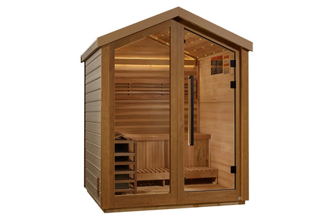 Golden Designs Savonlinna 3-Person Outdoor Traditional Sauna