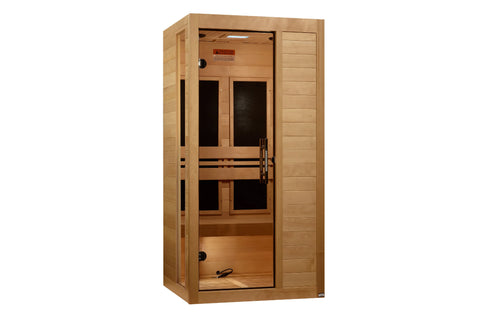 Golden Designs "Veneto" 1-2 Person Low EMF FAR IR Sauna (2026 Edition) (šŖNEW ITEM)