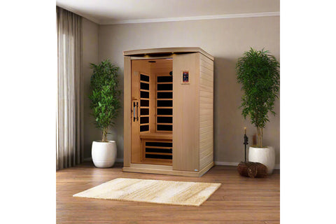 Golden Designs "Venice Elite" 2-Person Ultra Low EMF FAR Infrared Sauna