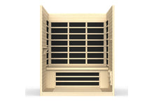 Load image into Gallery viewer, Golden Designs "Vila Elite" 3-Person Ultra Low EMF FAR Infrared Sauna