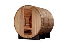 Load image into Gallery viewer, Golden Designs "Zurich" 4-Person Barrel Traditional Sauna (w/ Bronze Privacy View)