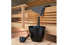 Load image into Gallery viewer, Harvia Click Sauna Pail & Ladle Plastic (Black)