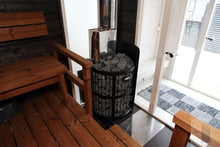 Load image into Gallery viewer, Harvia Duo Glass Wall White Aluminum Frame (9'x19')