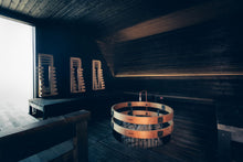 Load image into Gallery viewer, Harvia Legend Series Sauna Heater Safety Railing (Heat-Treated Birch)