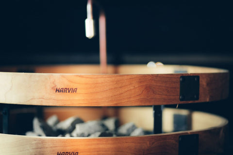 Harvia Legend Series Sauna Heater Safety Railing (Heat-Treated Birch)