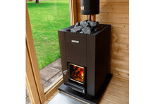 Load image into Gallery viewer, Harvia Linear 28 Wood-Burning Sauna Stove Heater (Black)